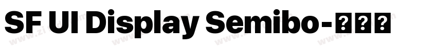 SF UI Display Semibo字体转换